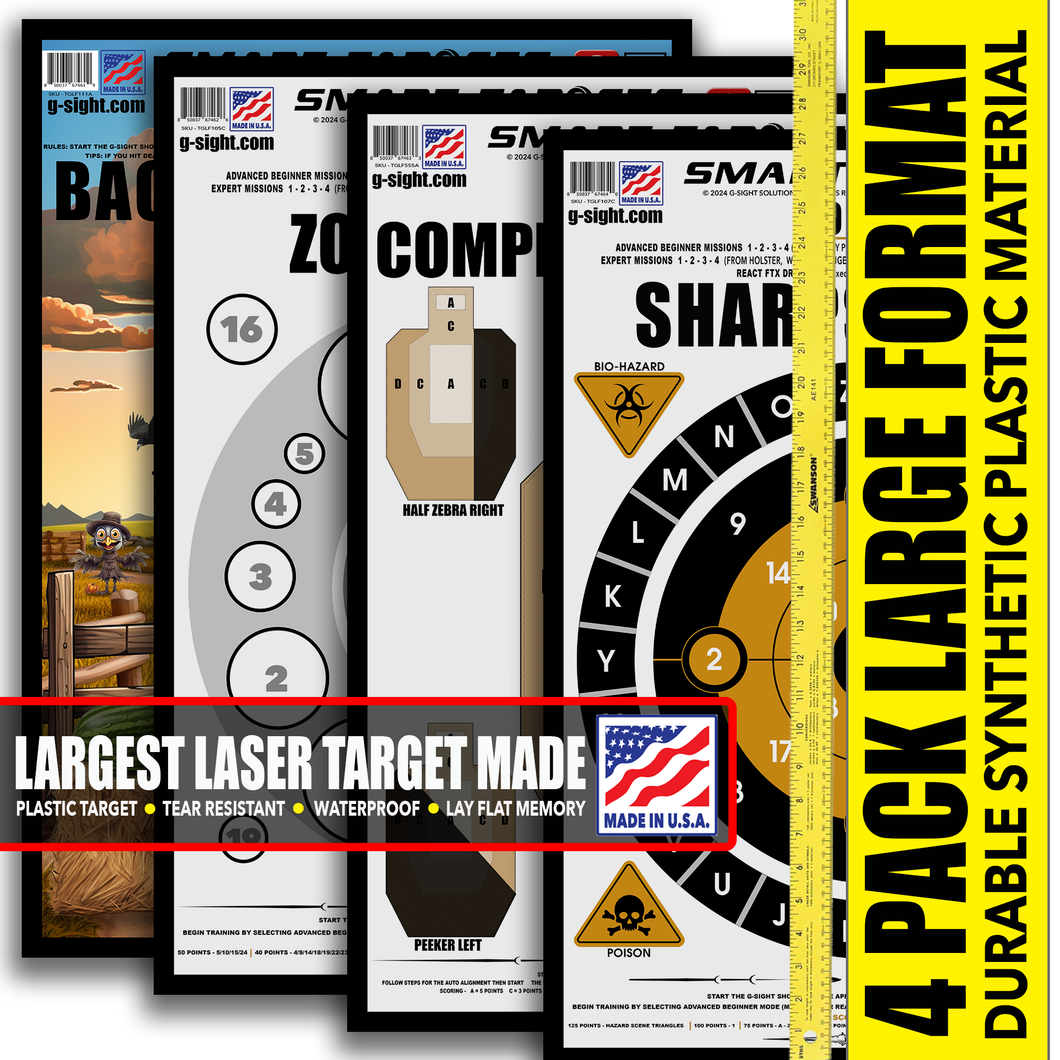 4 PACK LARGE FORMAT PLASTIC TARGET