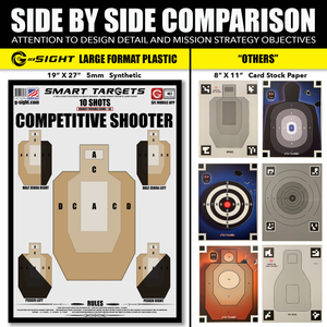 COMPETITIVE SHOOTER LARGE FORMAT PLASTIC TARGET