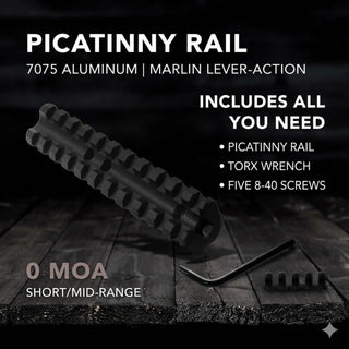 G-Sight 7075 Aluminum Marlin 1894 Picatinny Scope Mount 0 MOA Rail Overbuilt for Marlin Lever-Action