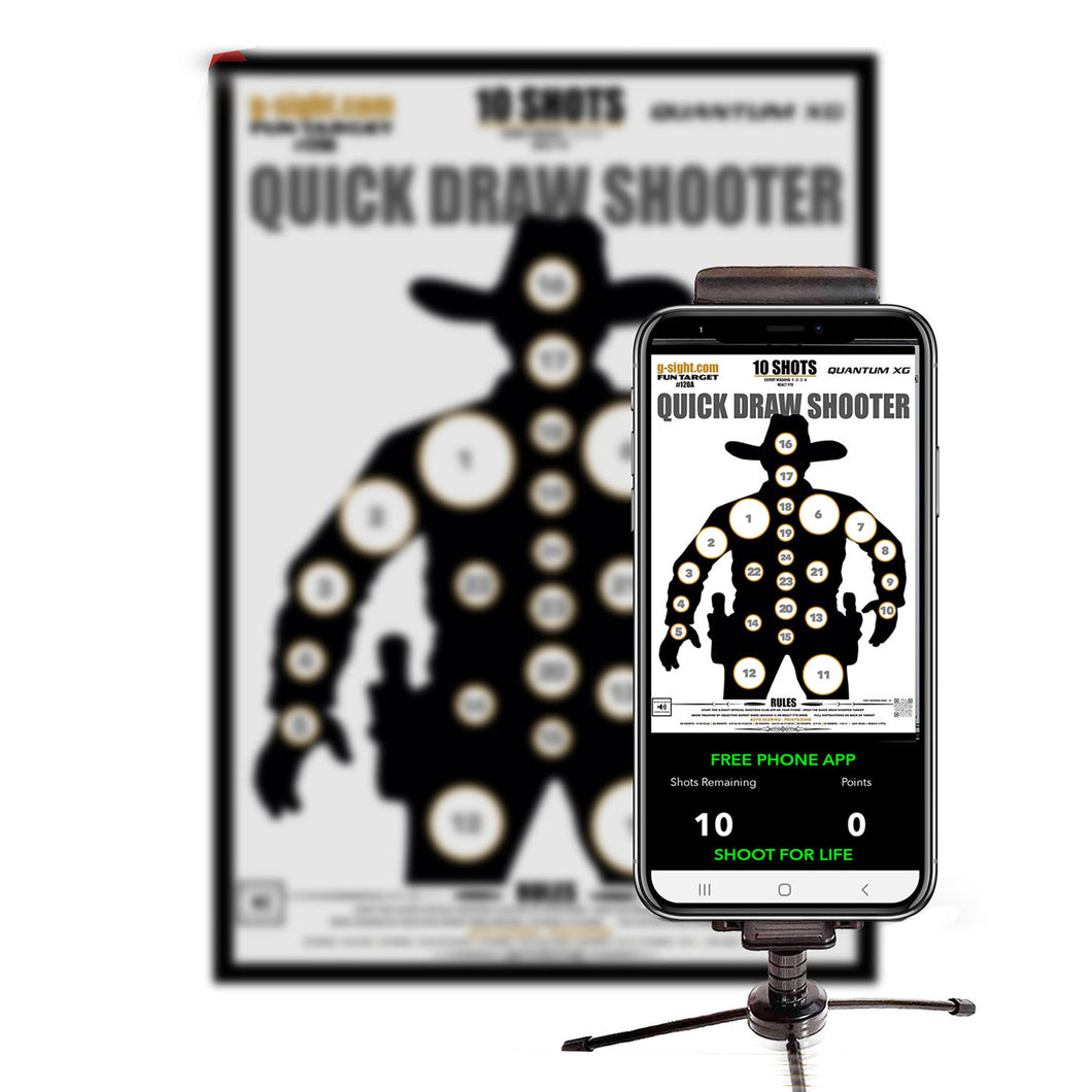 QUICK DRAW SHOOTER - Shoot For Life Mobile App Target - 120A