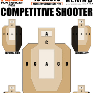 COMPETITIVE SHOOTER - Shoot For Life Mobile App Target - 555A