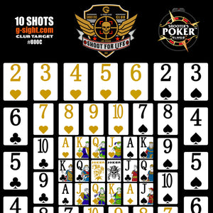 SHOOTERS POKER - Shoot For Life Mobile App Target - 800C